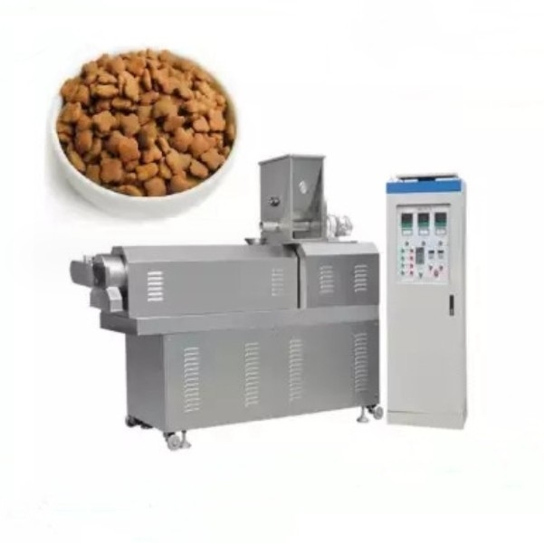 Màu trắng màu xanh Stainless Steel vật liệu vít Feed Extruder Thực phẩm chó Mèo thực phẩm sản xuất Extruder