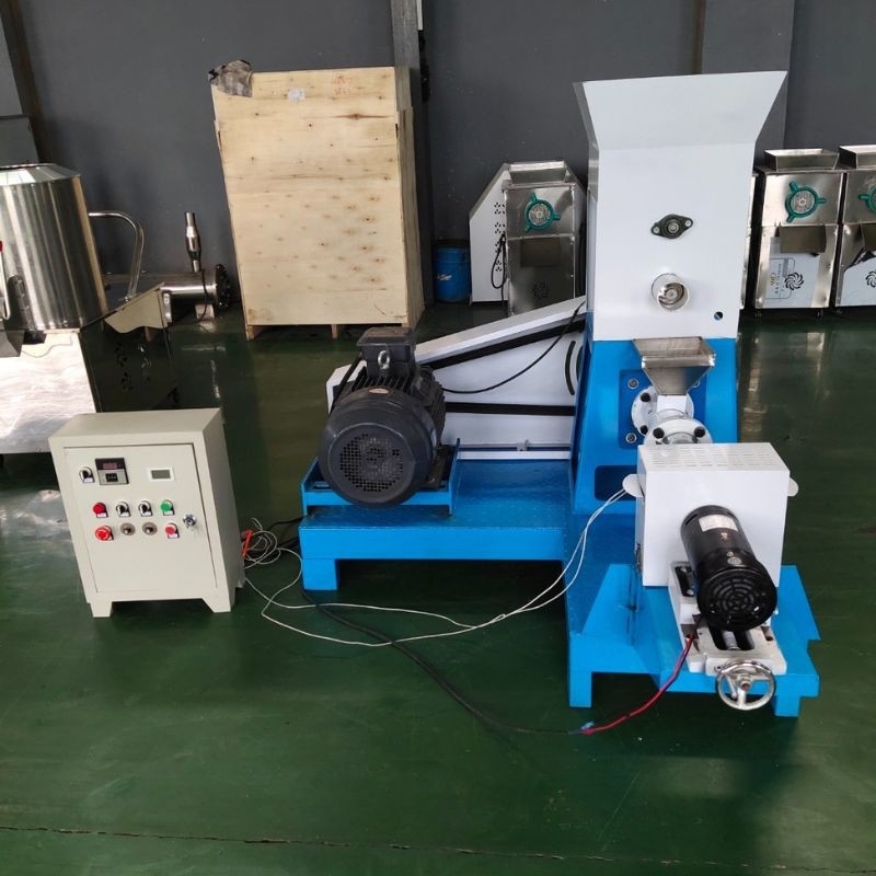 60kg/h - 100kg/h máy xả hạt thức ăn tôm loại khô