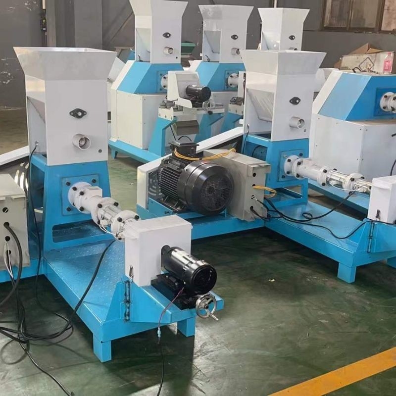 60kg/h - 100kg/h máy xả hạt thức ăn tôm loại khô
