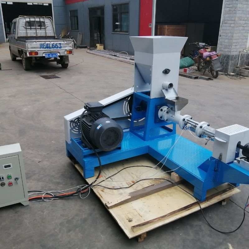 DGP Dry Type Floating Fish Feed Dog Food Extruder Single Screw Granulator hạt giống ngũ cốc ngô ngô đậu nành