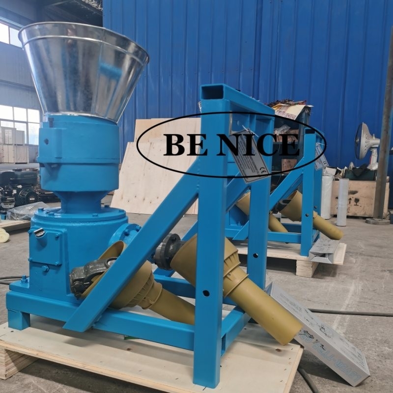 Máy xay hạt PTO công suất cao với 2 cuộn và 4mm Die cho sản xuất 80-1000kg / h