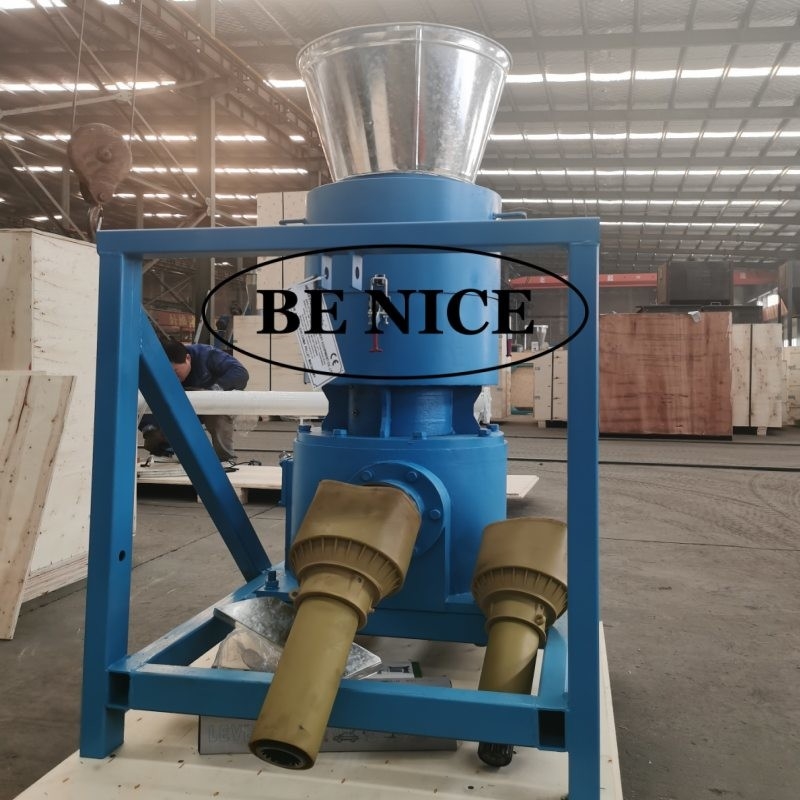 Máy xay hạt PTO công suất cao với 2 cuộn và 4mm Die cho sản xuất 80-1000kg / h