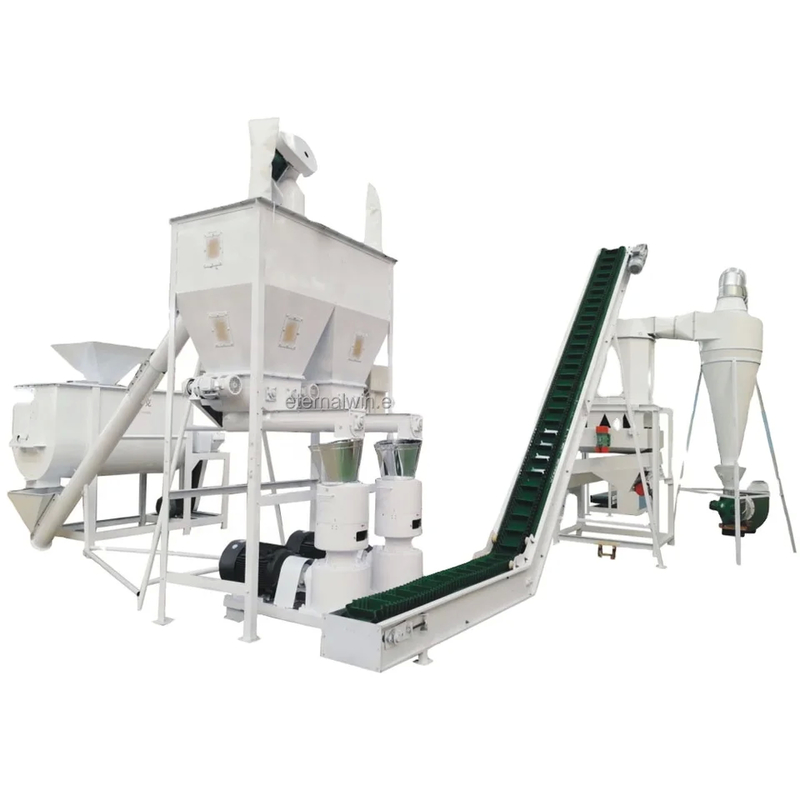 Đường dây sản xuất hạt gỗ giá cả phải chăng với các bộ phận đeo lưỡi và hệ thống làm hạt