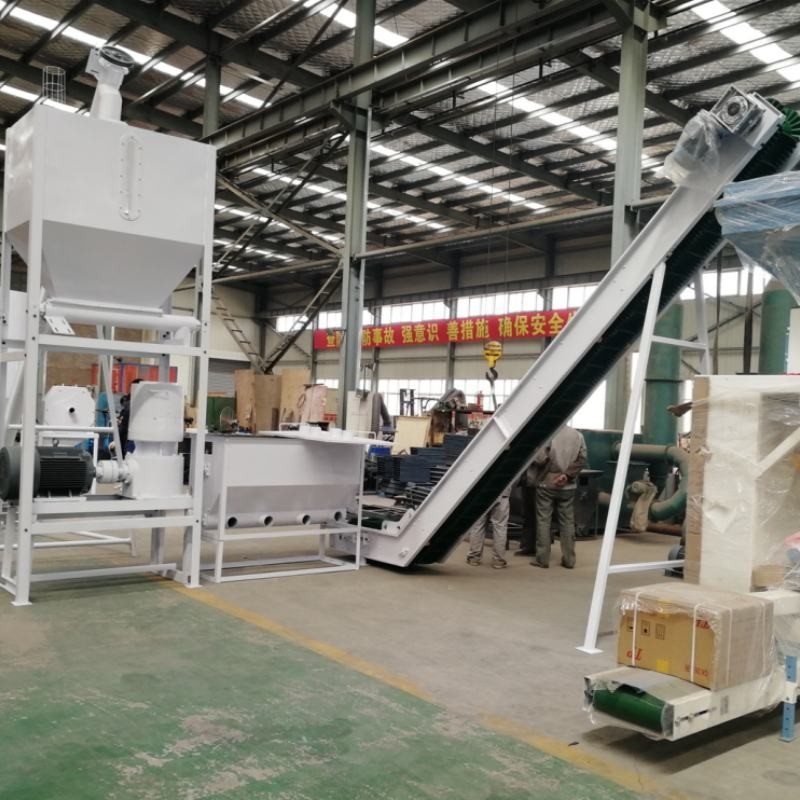 1Ton / h tùy chỉnh Granulator Bio-Pellet đặc biệt, Granulator gạo vỏ rơm, dây chuyền sản xuất hạt nhiên liệu chip gỗ