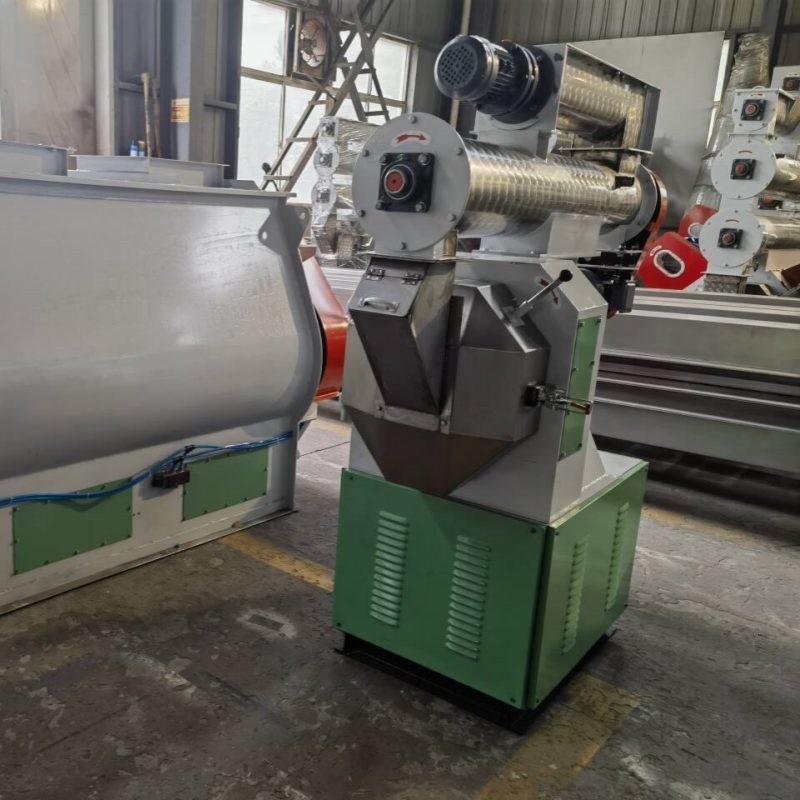 HKJ-250 Với Máy điều hòa đơn Thịt gia cầm máy xay hạt máy xay hạt Ring Die Feed Pellet Machine