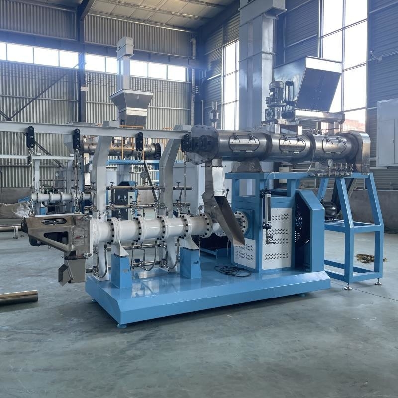 Máy ép thức ăn Tilapia một vít hai vít dây chuyền sản xuất thức ăn cá nổi được chứng nhận CE