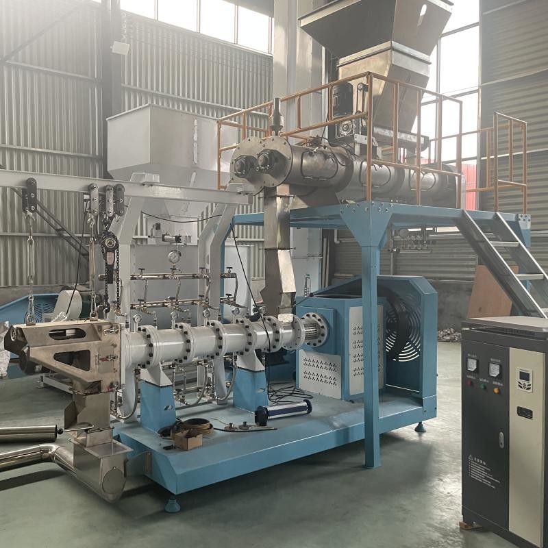 Máy ép thức ăn Tilapia một vít hai vít dây chuyền sản xuất thức ăn cá nổi được chứng nhận CE