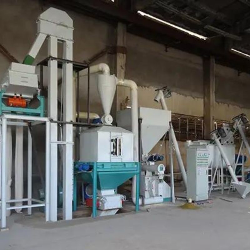 Dòng sản xuất hạt thức ăn rơm với kích thước và hiệu quả hạt 1-20mm