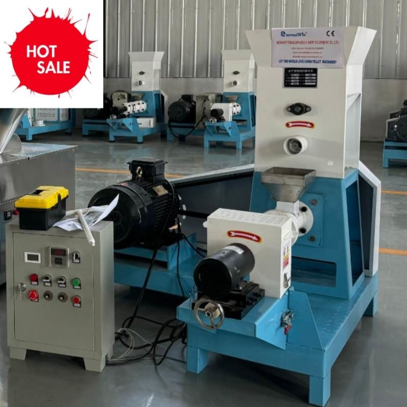 18.5kw loại khô Extruder thức ăn cá cho 200 kg / h Capacity và 0.4kw cắt sức mạnh