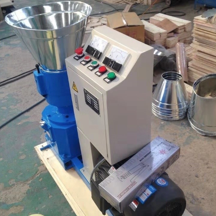 200-300 KG / H Capacity Feed Pellet Mill Machine Máy chế biến thức ăn chim sản xuất cao Máy chế biến thức ăn động vật 7.5kw Motor