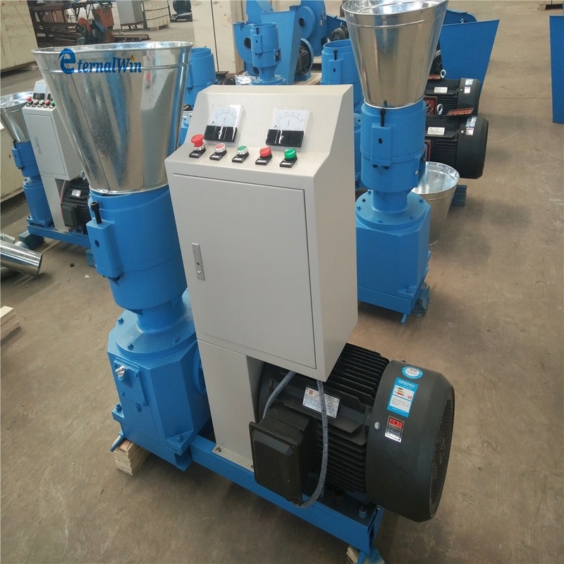 200-300 KG / H Capacity Feed Pellet Mill Machine Máy chế biến thức ăn chim sản xuất cao Máy chế biến thức ăn động vật 7.5kw Motor