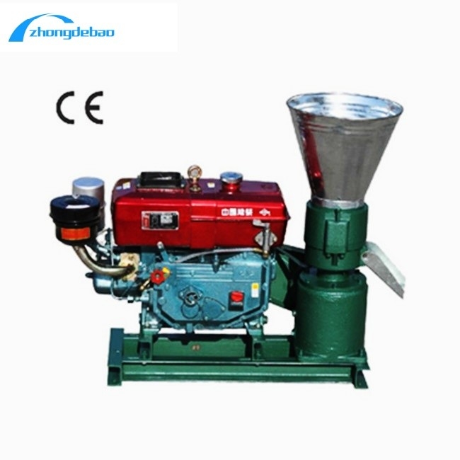 Thiết kế mới 10HP Diesel loại thức ăn Pellet máy 90kg / h động vật thức ăn máy xay