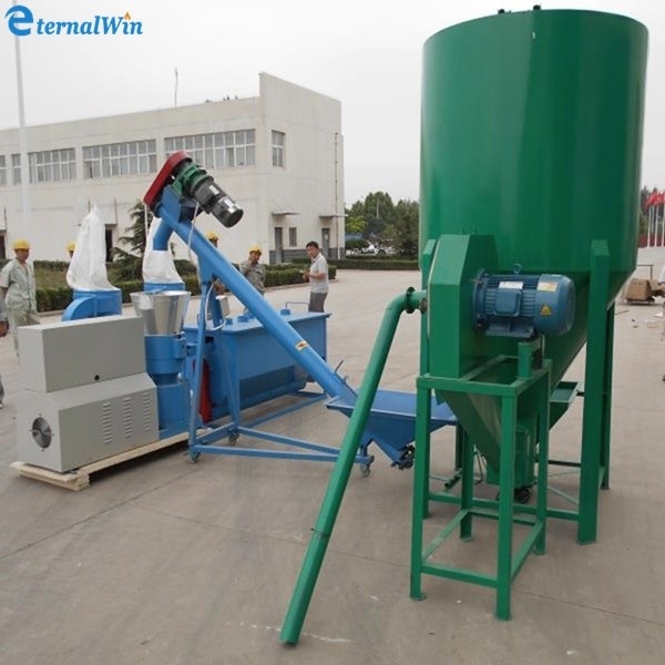 Nhà máy cung cấp gà / động vật / bò thức ăn máy sản xuất hạt 1ton 2ton