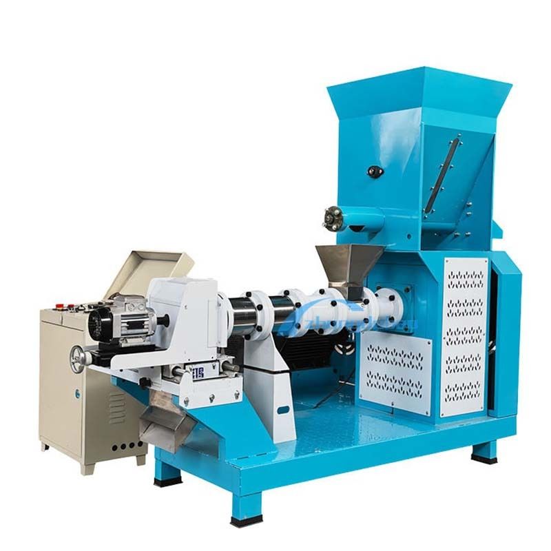 Máy làm thức ăn cho chó cưng 500KG/H, máy đùn thức ăn tôm, dây chuyền sản xuất thức ăn nổi cho cá trong nhà máy sản xuất viên thức ăn