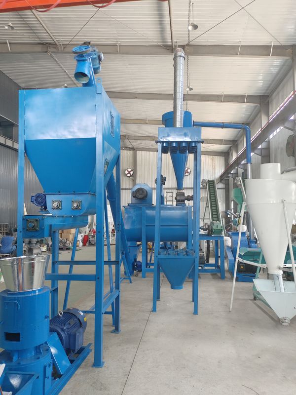 Dây chuyền sản xuất viên thức ăn chăn nuôi tùy chỉnh với hướng dẫn lắp đặt của kỹ sư và nguồn điện 380V/50Hz/3 pha