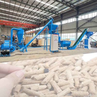 Dây chuyền sản xuất viên sinh khối bếp lò Nhà máy sản xuất viên gỗ 6mm