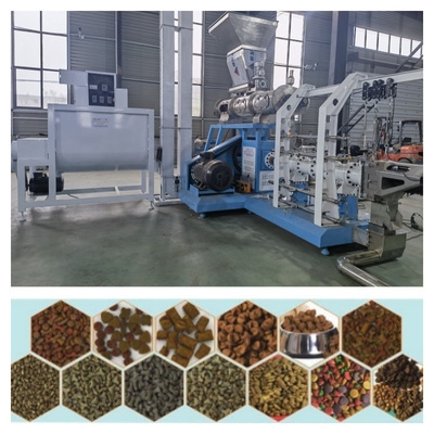 Dây chuyền sản xuất thức ăn cho cá nổi bằng thép không gỉ 1-12mm Công suất động cơ chính 5,5-132kw