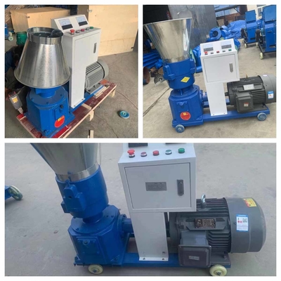 Máy nghiền viên gỗ 15kw 200kg / H Máy ép viên gỗ mùn cưa trấu Nhiên liệu sinh khối