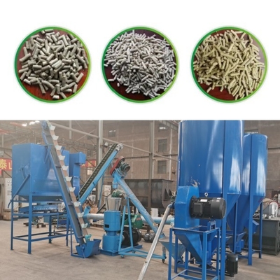 100-1200kg/H Máy ép viên thức ăn chăn nuôi Trang trại Flat Die Pellet Mill Thức ăn cho chó