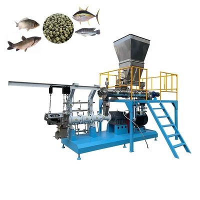 Twin Screw Floating Fish Feed Extruder Machine Aquatic Animal Feed Extruder