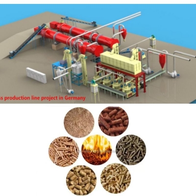 Dây chuyền viên sinh khối thương mại 1- 5TPH Máy làm viên rơm rạ