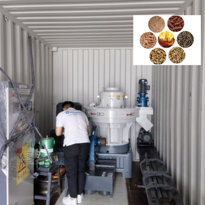 Dây chuyền sản xuất viên sinh khối công suất lớn Máy làm viên nhiên liệu rơm