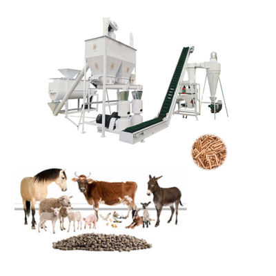 Máy nghiền thức ăn động cơ xăng Máy nghiền thức ăn gia súc Thức ăn gia súc Máy ép viên