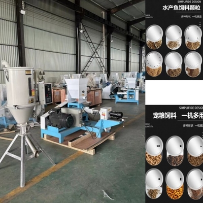 Máy làm thức ăn cho cá nổi 40-2000kg / H Máy đùn thức ăn cho vật nuôi trục vít