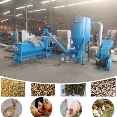 Máy tạo viên thức ăn chăn nuôi tự động 300-800kg / H Máy tạo viên thức ăn cho gà chăn nuôi