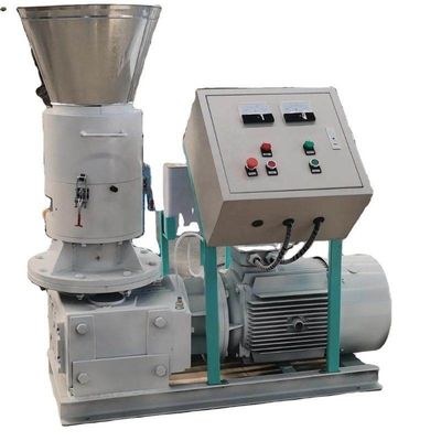 Máy xăng động cơ diesel phẳng Die Wood Pellet Mill 600-900kg/H