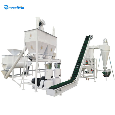 Dây chuyền tạo viên thức ăn chăn nuôi tùy chỉnh với hướng dẫn lắp đặt của kỹ sư và nguồn điện 380V/50Hz/3Phase