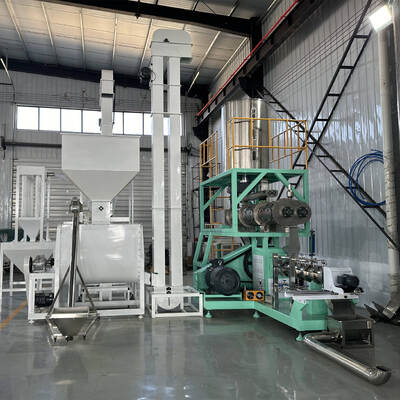 Dây chuyền ép đùn thức ăn trục vít đôi đơn đa chức năng Công suất 500kg/H-10T/H để sản xuất thức ăn cho cá và thức ăn cho vật nuôi với kết cấu bằng thép không gỉ