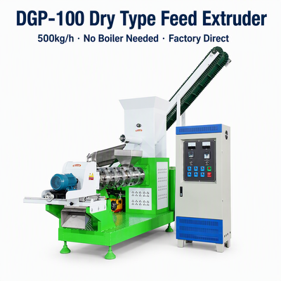 Máy nén hạt thức ăn cá nổi thương mại DGP100 Extruder cho sản xuất thức ăn tôm với thiết kế sản lượng cao